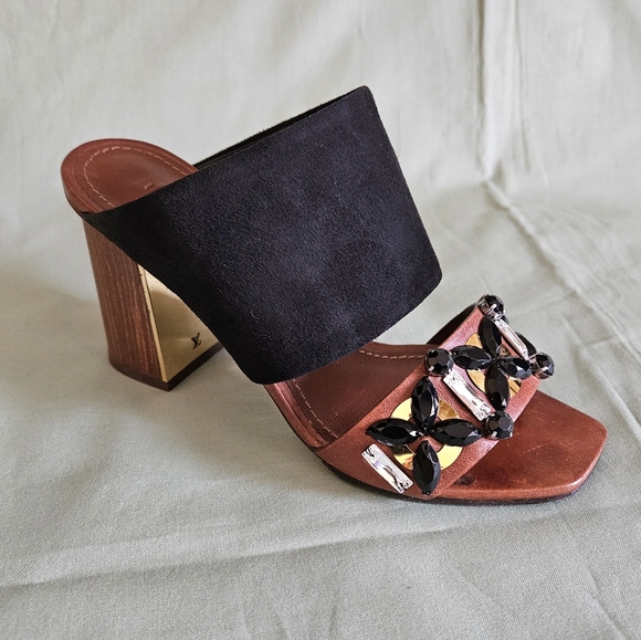 NDS Women's Louis Vuitton Designer Luxury High-End Sandals Heels Size 6 US - Picture 3 of 16